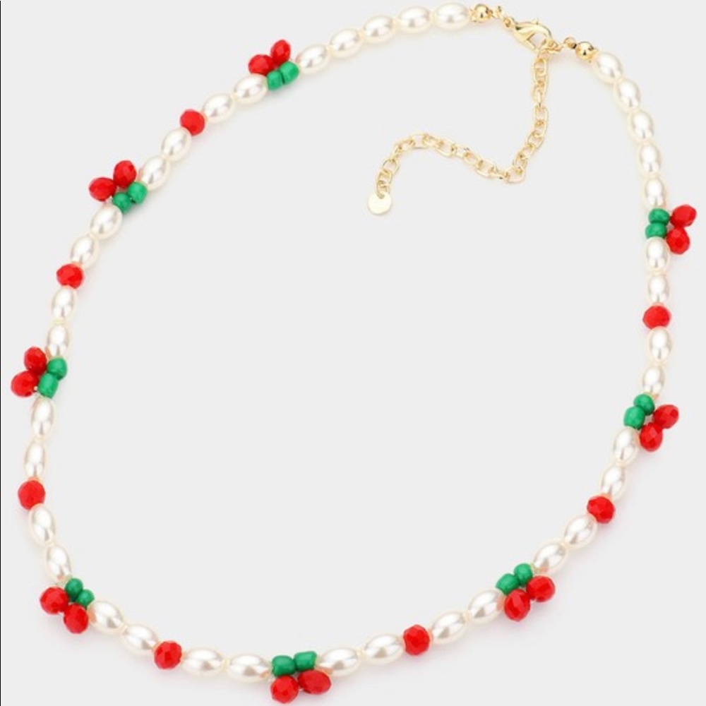 Pearl Cherry Necklace